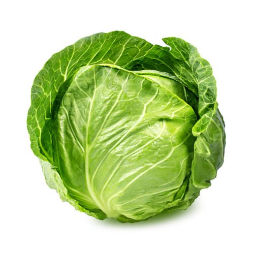 Green cabbage isolated on white backgroundGreen cabbage isolated on white background